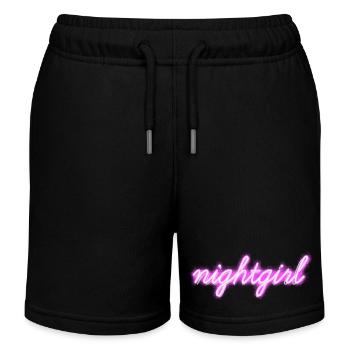 Fille de nuit - Short de jogging enfant bio Stanley/Stella - noir - Devant