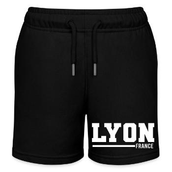 Lyon | Frankreich - Kinder Organic Joggingshorts Mini Bolter von Stanley/Stella - Schwarz - Vorne