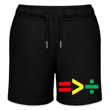 Die Gleichheit von Juneteenth ist größer als die Division 1865 - Kinder Organic Joggingshorts Mini Bolter von Stanley/Stella - Schwarz - Vorne