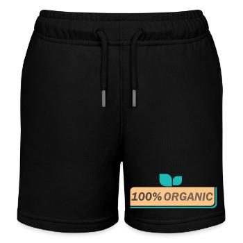 100% biologische, gesunde, natürliche Lebensmittel - Kinder Organic Joggingshorts Mini Bolter von Stanley/Stella - Schwarz - Vorne