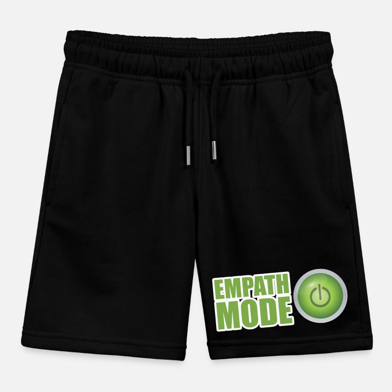 Conception du bouton d’alimentation vert du mode Empath Short de jogging enfant bio Stanley/Stella