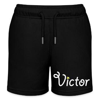 Sieger - Kinder Organic Joggingshorts Mini Bolter von Stanley/Stella - Schwarz - Vorne
