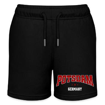 Potsdam Germany Arc Logo - Kinder Organic Joggingshorts Mini Bolter von Stanley/Stella - Schwarz - Vorne