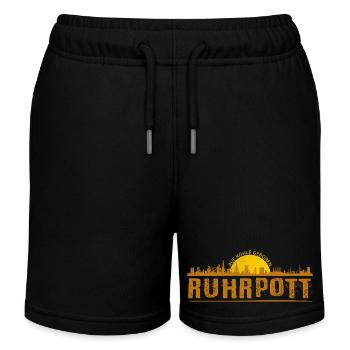 Silhouette de Ruhrpott - Short de jogging enfant bio Stanley/Stella - noir - Devant