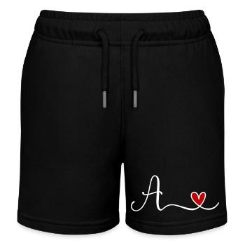 A - Short de jogging enfant bio Stanley/Stella - noir - Devant
