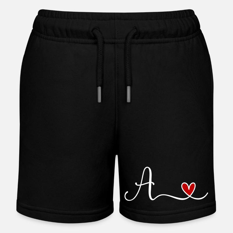 A - Short de jogging enfant bio Stanley/Stella - noir