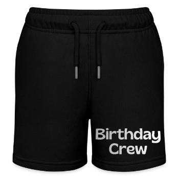Birthday Crew - Kinder Organic Joggingshorts Mini Bolter von Stanley/Stella - Schwarz - Vorne