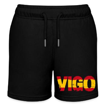 Pavillon de Vigo Espagne - Short de jogging enfant bio Stanley/Stella - noir - Devant