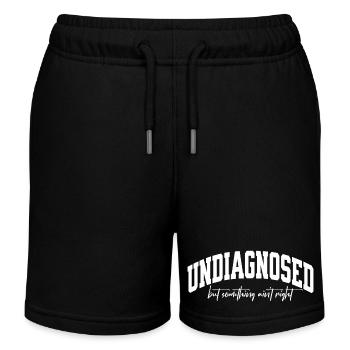 Undiagnosed but something ain't right - Kids Organic Sweat Shorts by Stanley/Stella - black - Front