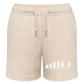 Evolution - Fechten - Fechter - Kampfsport - Kinder Organic Joggingshorts Mini Bolter von Stanley/Stella - Natur - Vorne