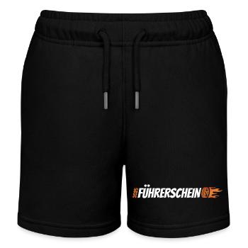 2025 Führerschein bestanden - Fahrerlaubnis - Kinder Organic Joggingshorts Mini Bolter von Stanley/Stella - Schwarz - Vorne
