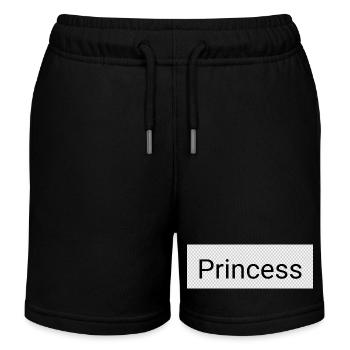 Princesse - Short de jogging enfant bio Stanley/Stella - noir - Devant