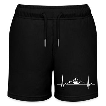 Heart Curve Cruise, Cruise Ship, North Cape - Kids Organic Sweat Shorts by Stanley/Stella - black - Front