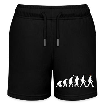 Evolution - Karneval - Narrenkappe - Verkleidung - Kinder Organic Joggingshorts Mini Bolter von Stanley/Stella - Schwarz - Vorne