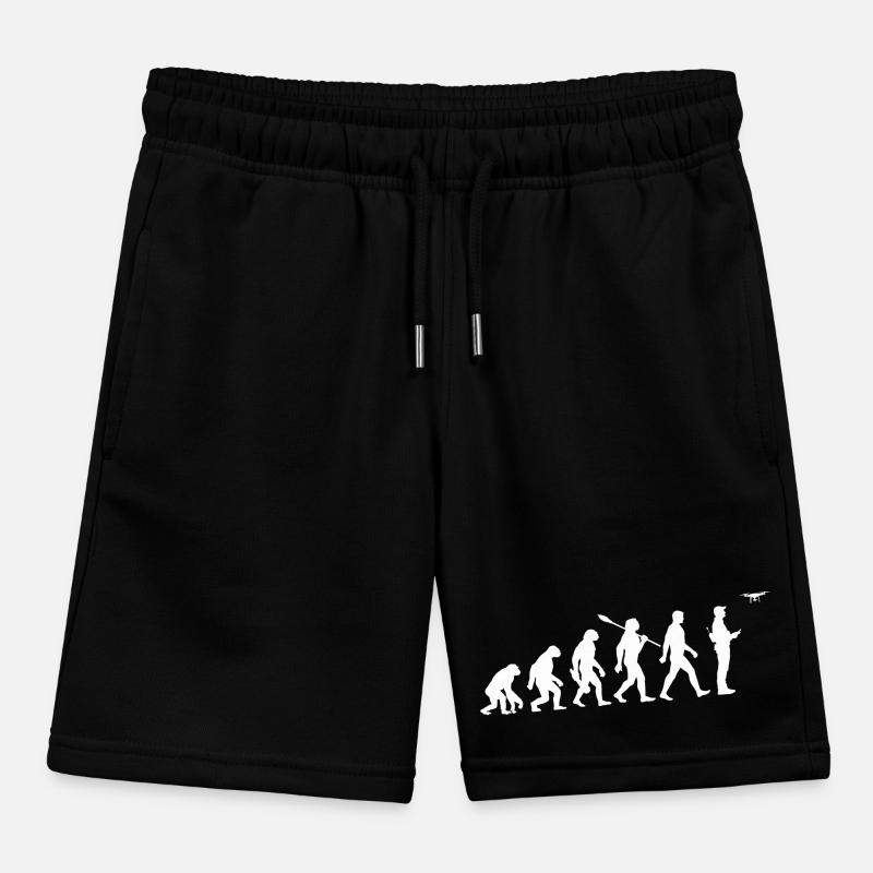 Evolution - Drone - Drone Pilot Kids Organic Sweat Shorts by Stanley/Stella