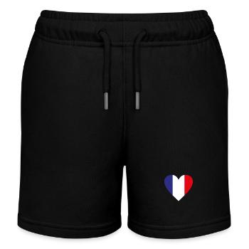 France - Kids Organic Sweat Shorts by Stanley/Stella - black - Front