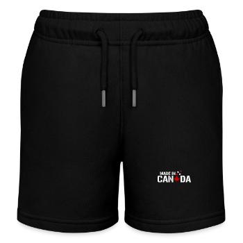 Design MADE IN CANADA - Kinder Organic Joggingshorts Mini Bolter von Stanley/Stella - Schwarz - Vorne