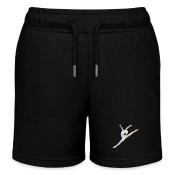 Ballet saut - Short de jogging enfant bio Stanley/Stella - noir - Devant