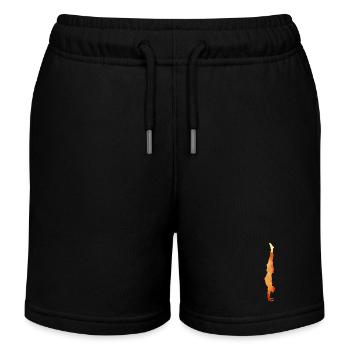 Yoga Handstand Polygon Gold - Kinder Organic Joggingshorts Mini Bolter von Stanley/Stella - Schwarz - Vorne