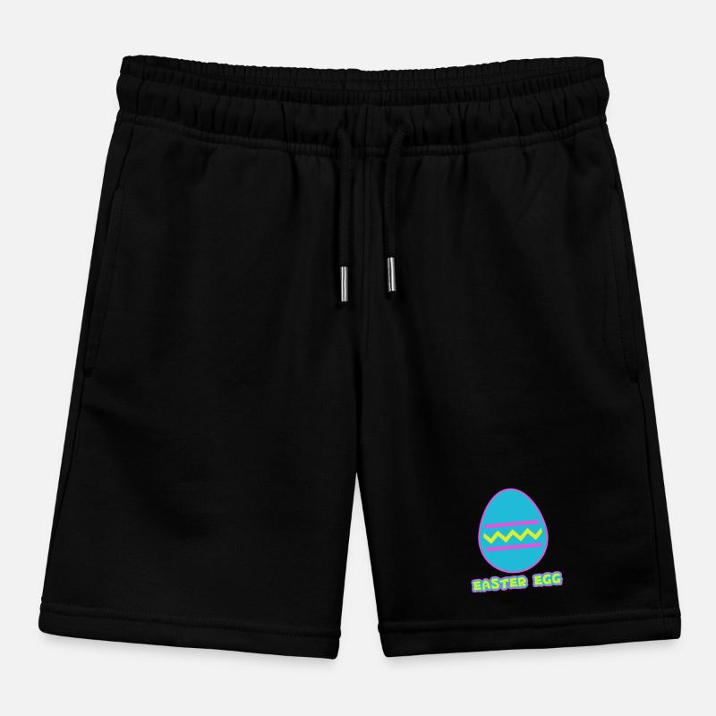 Easter Egg - Easter egg Kids Organic Sweat Shorts by Stanley/Stella