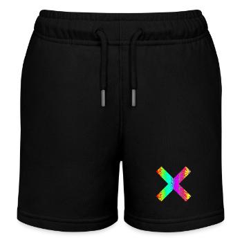 Cross - Kids Organic Sweat Shorts by Stanley/Stella - black - Front