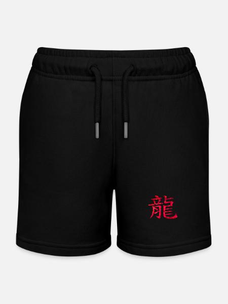 Dragon chinois - Short de jogging enfant bio Stanley/Stella - noir