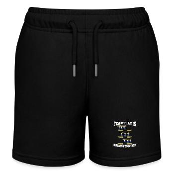 Chemise Teamplay - Short de jogging enfant bio Stanley/Stella - noir - Devant