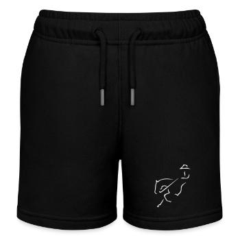 Sliding stop - Kids Organic Sweat Shorts by Stanley/Stella - black - Front