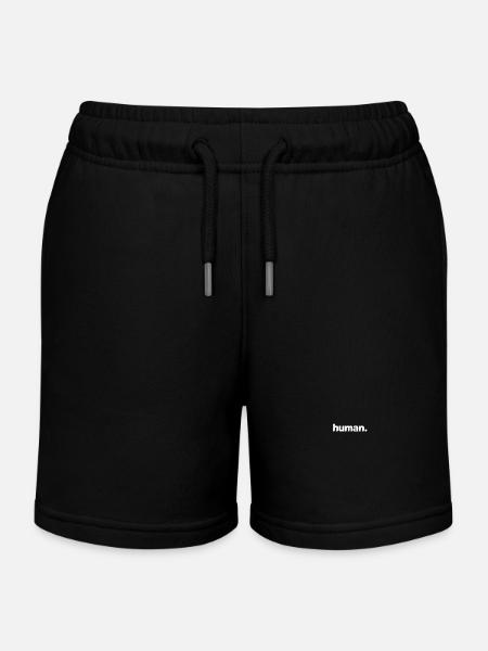 Human Menschlich Mensch - Kinder Organic Joggingshorts Mini Bolter von Stanley/Stella - Schwarz