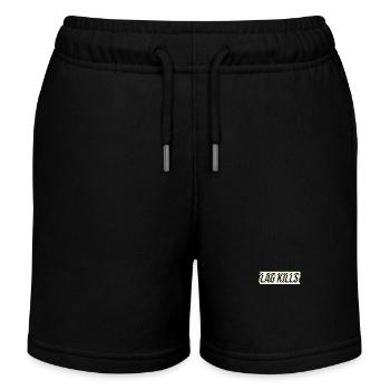 Gamer Shirt Lag Kills Glitch Style - Kinder Organic Joggingshorts Mini Bolter von Stanley/Stella - Schwarz - Vorne