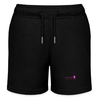 Shopping loving - Einkaufen liebe - Kinder Organic Joggingshorts Mini Bolter von Stanley/Stella - Schwarz - Vorne