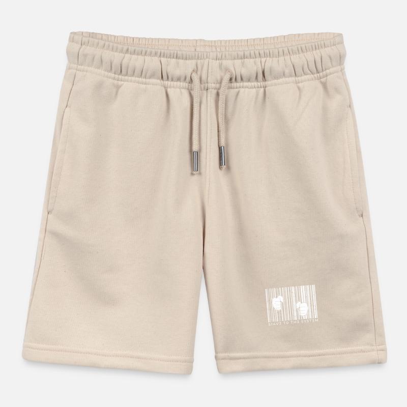 Barcode Gitterstäbe mit Händen cooles Design Knast Kinder Organic Joggingshorts Mini Bolter von Stanley/Stella