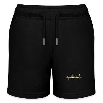 London Skyline Heartbeat England Gold Plated - Kids Organic Sweat Shorts by Stanley/Stella - black - Front
