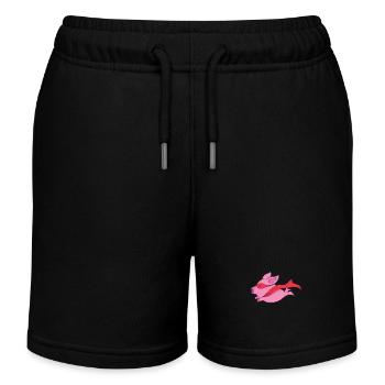 Captain super pig - Kids Organic Sweat Shorts by Stanley/Stella - black - Front