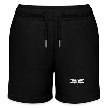 Libellule insecte insecte nature nature amoureux - Short de jogging enfant bio Stanley/Stella - noir - Devant