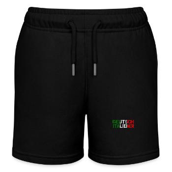 Deutsch Italiener - Kinder Organic Joggingshorts Mini Bolter von Stanley/Stella - Schwarz - Vorne