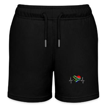 Cape Town Skyline Heart Afrique du Sud Drapeau Table Mountain - Short de jogging enfant bio Stanley/Stella - noir - Devant