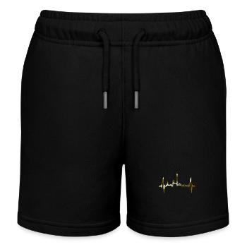 Munich Skyline Heartbeat Bayern Munich Fan Or - Short de jogging enfant bio Stanley/Stella - noir - Devant