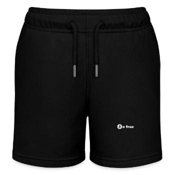 BTC be free - Kids Organic Sweat Shorts by Stanley/Stella - black - Front