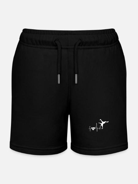 Breakdance Breakdance Heartbeat - Short de jogging enfant bio Stanley/Stella - noir