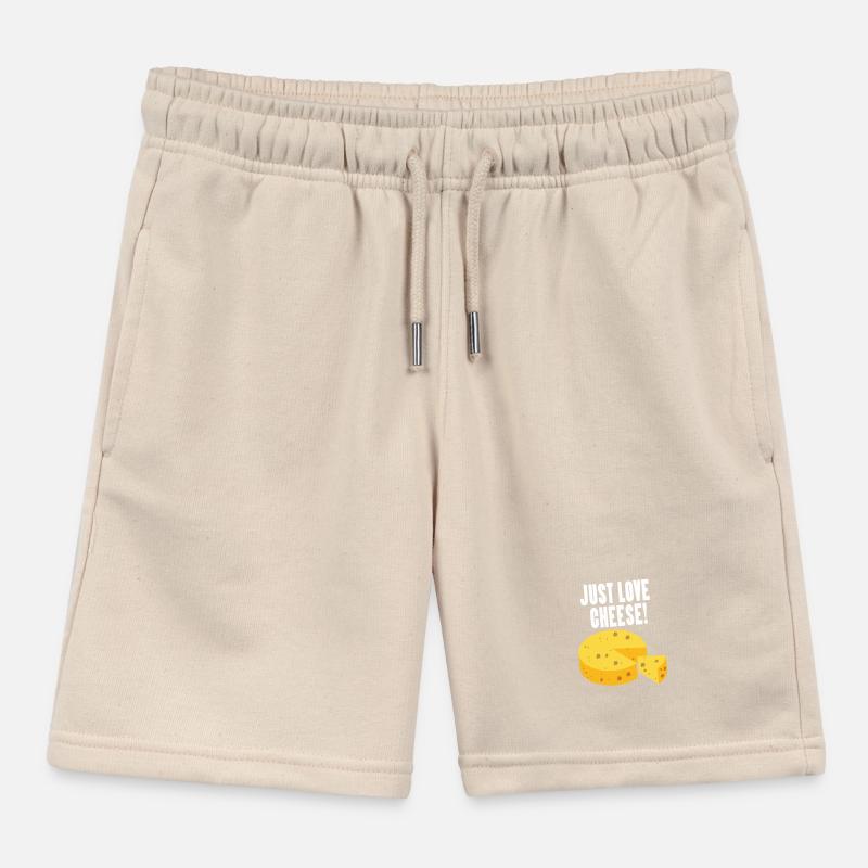 Cheese Kids Organic Sweat Shorts by Stanley/Stella