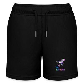 Lustiges Pupsen Einhorn Geschenk Unicorn Pupsicorn - Kinder Organic Joggingshorts Mini Bolter von Stanley/Stella - Schwarz - Vorne