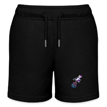 Lustiges Pupsen Einhorn Geschenk Unicorn Pupsicorn - Kinder Organic Joggingshorts Mini Bolter von Stanley/Stella - Schwarz - Vorne