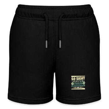 Cool Geschenk Schwiegersohn Geschenkidee - Kinder Organic Joggingshorts Mini Bolter von Stanley/Stella - Schwarz - Vorne