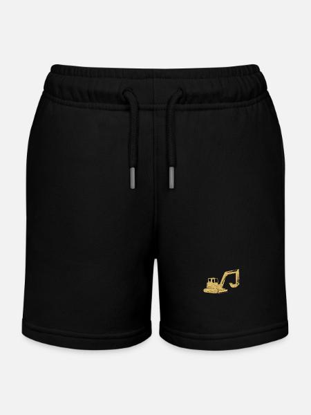Baggerfahrer geschenkideen - Kinder Organic Joggingshorts Mini Bolter von Stanley/Stella - Schwarz