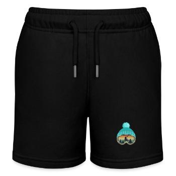 Snowboard Snowboard Snowboarder cadeau - Short de jogging enfant bio Stanley/Stella - noir - Devant