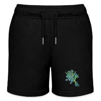 Vincent van Gogh * Iris Irises Flowers 1889 - Kids Organic Sweat Shorts by Stanley/Stella - black - Front