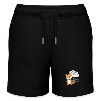 Shiba Inu Tee Shirts - Kids Organic Sweat Shorts by Stanley/Stella - black - Front
