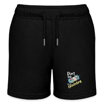 Ne me parlez pas du crochet Ne parlez pas du plaisir du crochet - Short de jogging enfant bio Stanley/Stella - noir - Devant