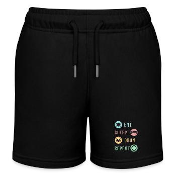 Batteur batteur batteur cadeau batteur - Short de jogging enfant bio Stanley/Stella - noir - Devant